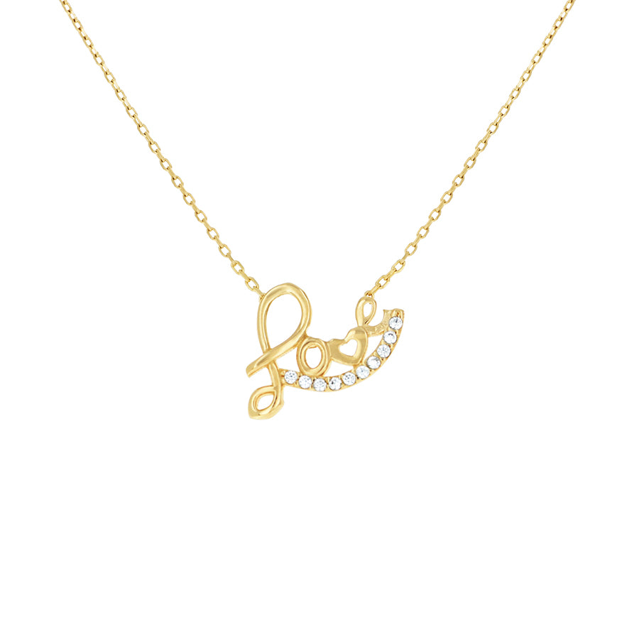 14Kt Gold Cz Necklace 18" (16"+2")