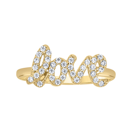 14Kt Gold Cz Ring S7