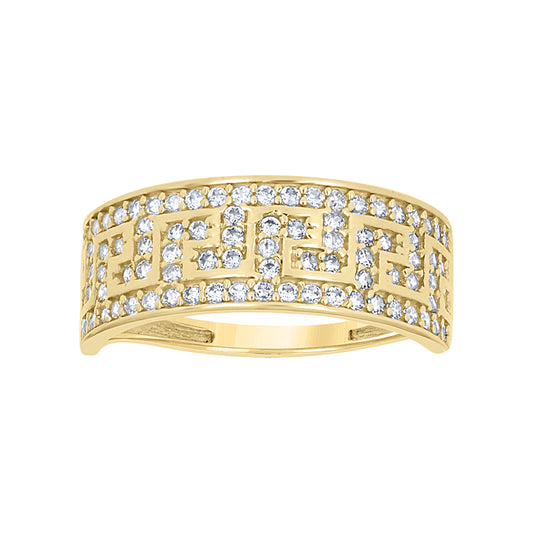 14Kt Gold Cz Ring S7