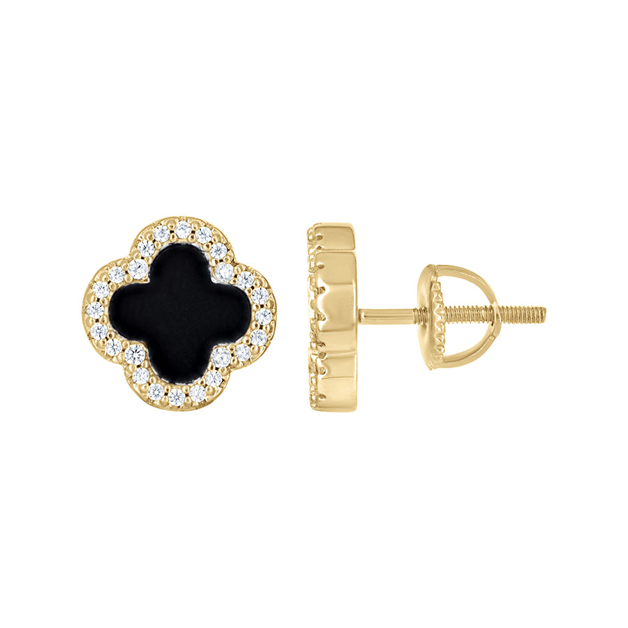 925 Sterling Silver Cz Earring 10mm