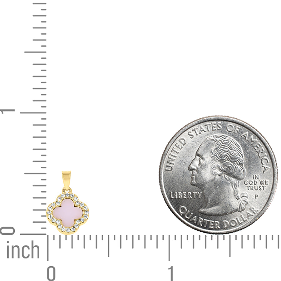 925 Sterling Silver Cz Pendant 13mm