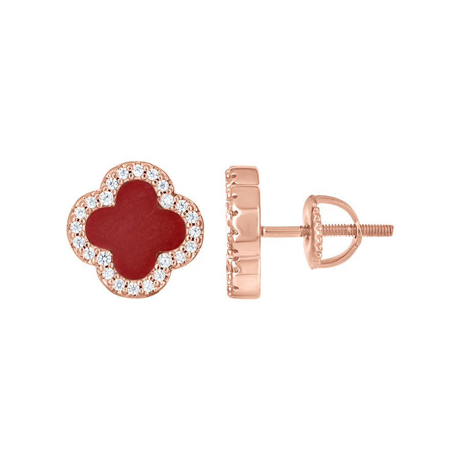 925 Sterling Silver Cz Earring 10mm