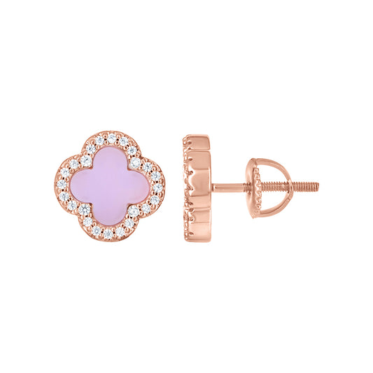 925 Sterling Silver Cz Earring 10mm
