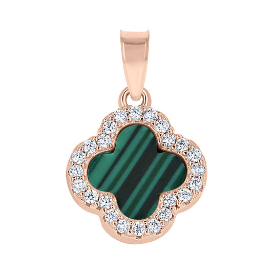 925 Sterling Silver Cz Pendant 13mm
