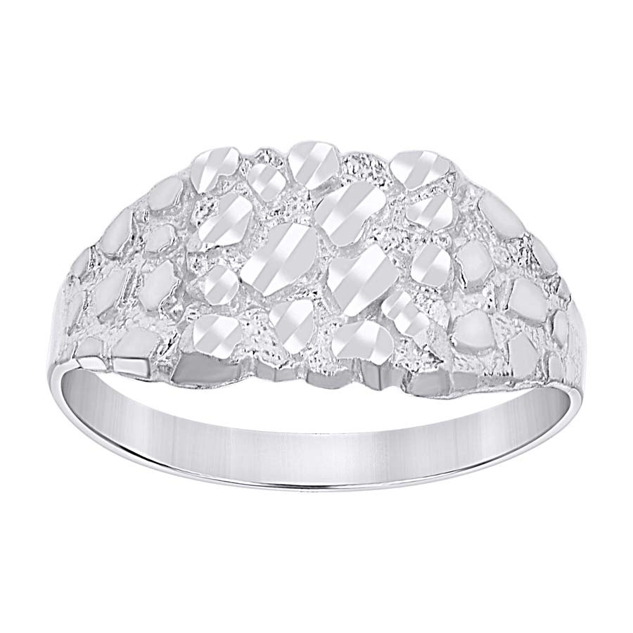 925 Sterling Silver Nugget Ring