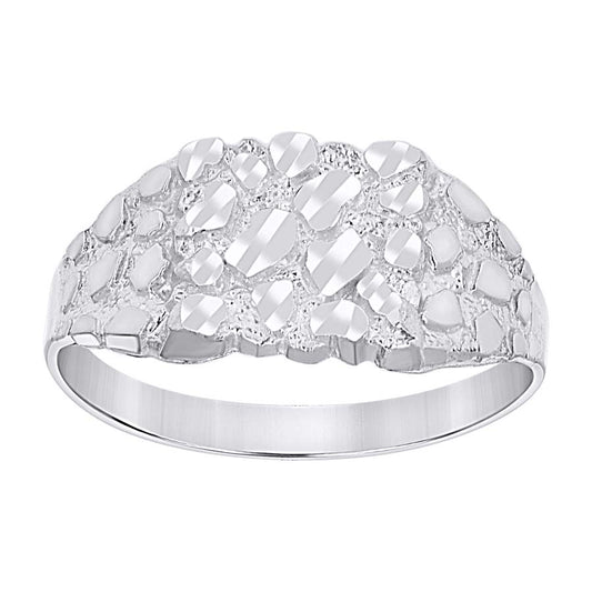 925 Sterling Silver Nugget Ring