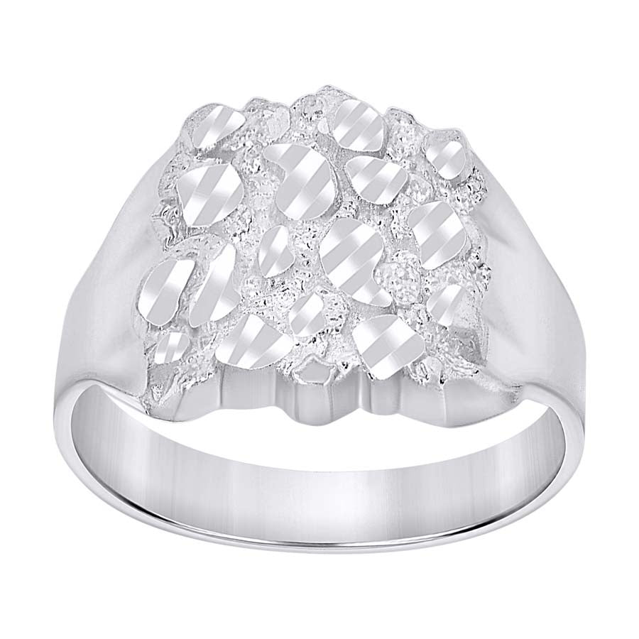 925 Sterling Silver Nugget Ring