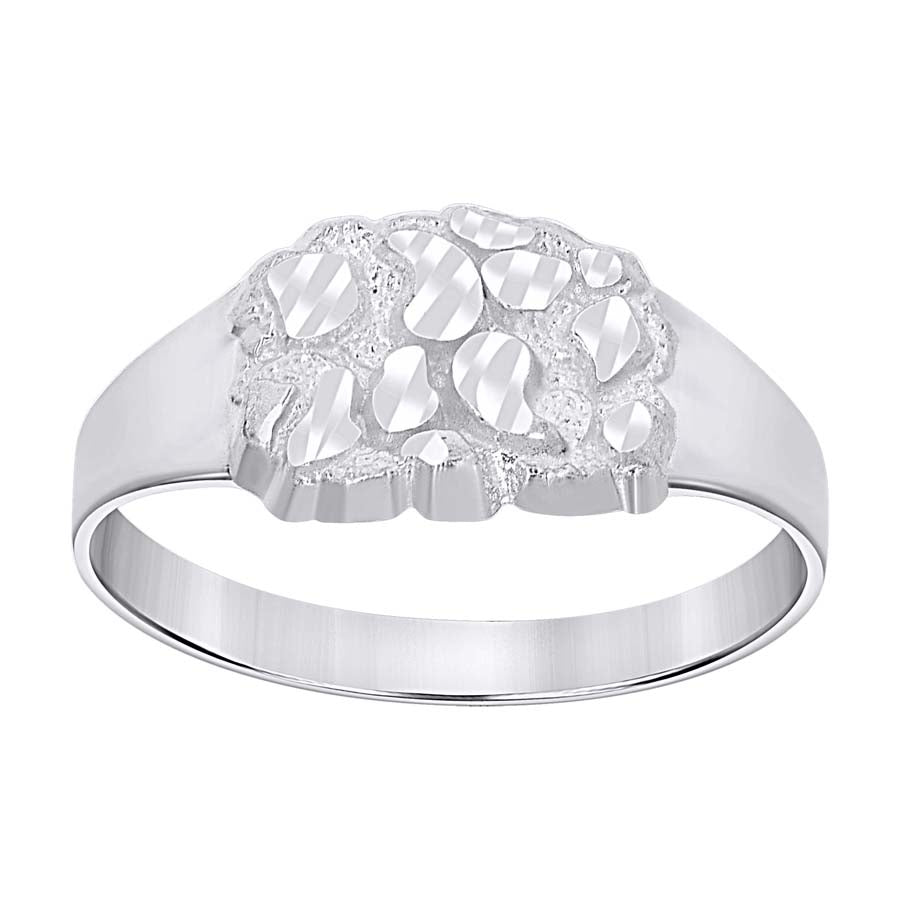 925 Sterling Silver Nugget Ring