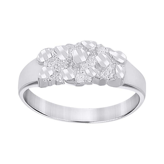 925 Sterling Silver Nugget Ring