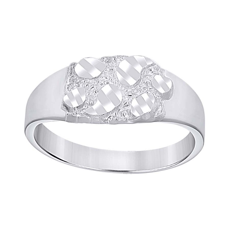 925 Sterling Silver Nugget Ring