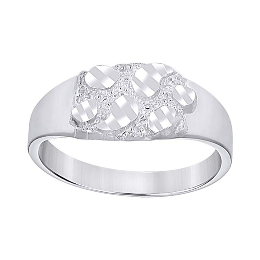 925 Sterling Silver Nugget Ring