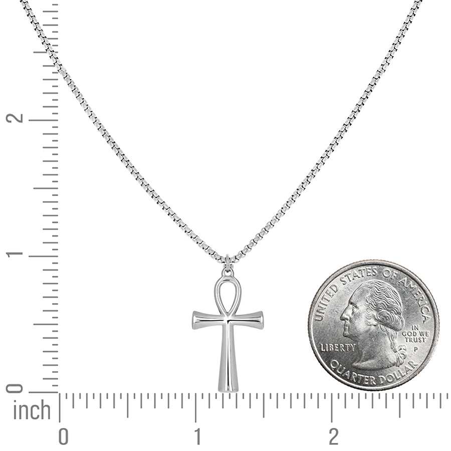 Stainless Steel Pendant With Necklace Chain 18"