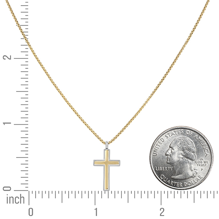 Stainless Steel Pendant With Chain Necklace 20"