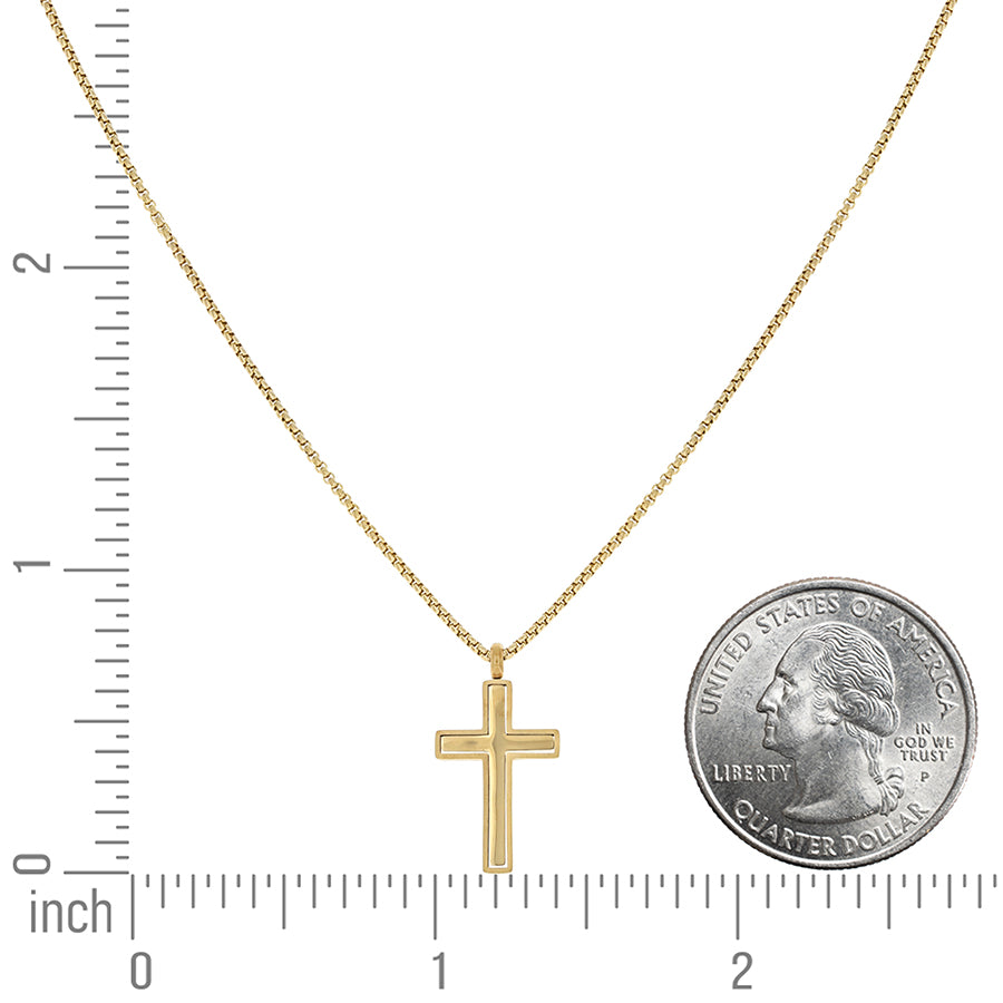 Stainless Steel Pendant With Chain Necklace 20"