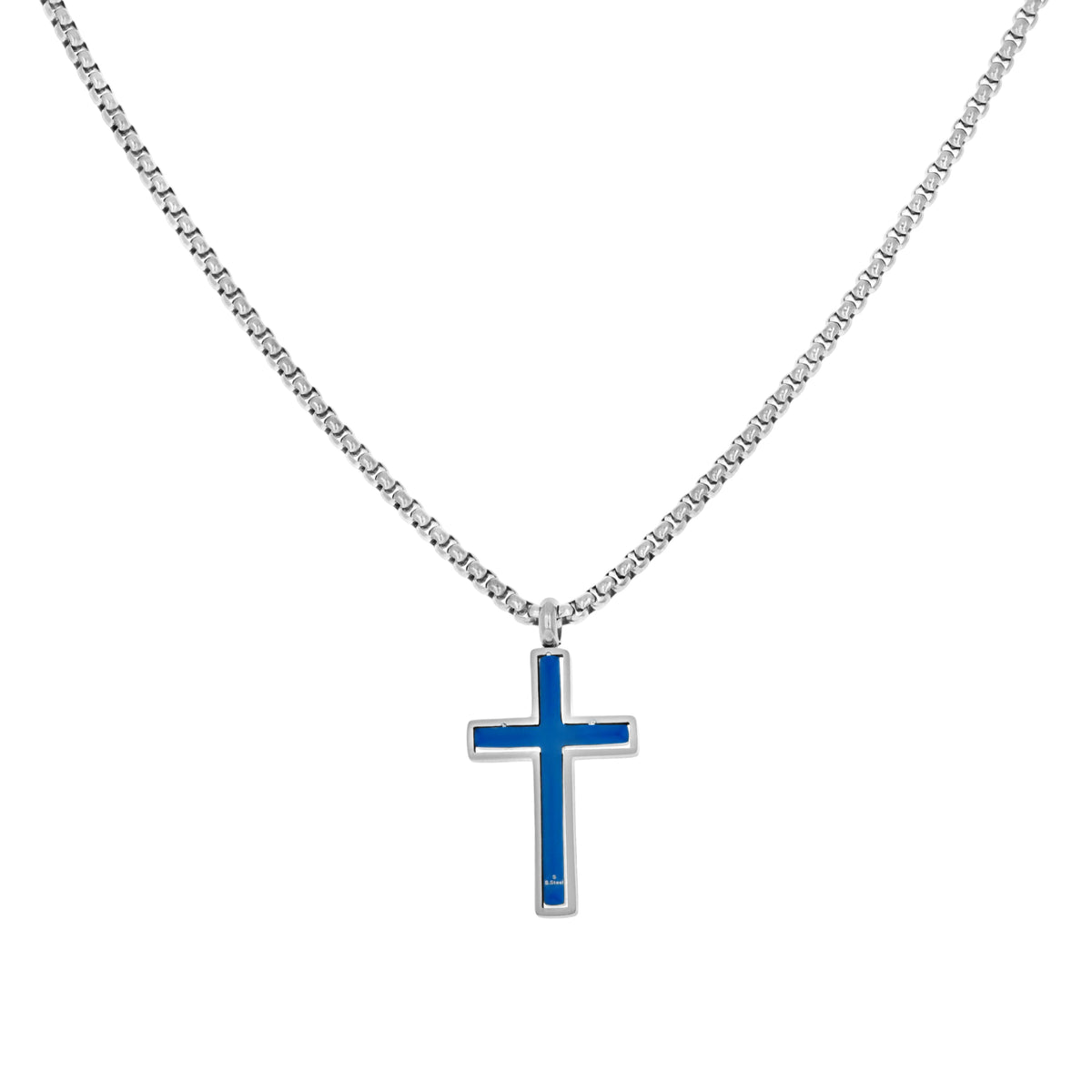 Stainless Steel Pendant With Chain Necklace 20"
