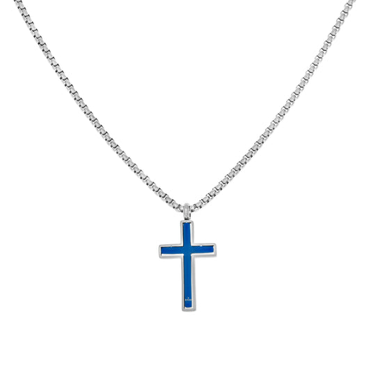 Stainless Steel Pendant With Chain Necklace 20"