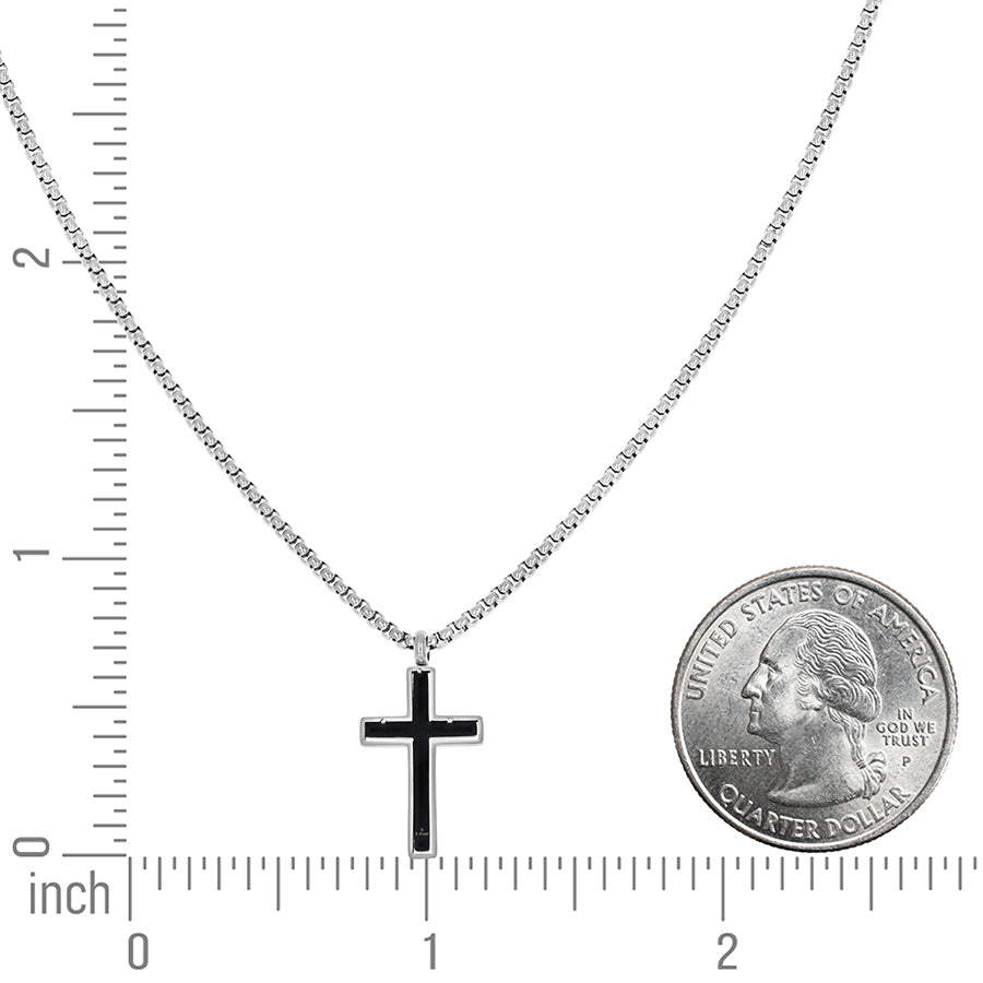 Stainless Steel Pendant With Chain Necklace 20"