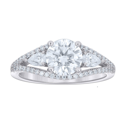 925 Sterling Silver Cz Ring S5-S10
