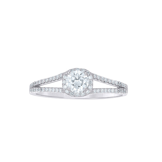 925 Sterling Silver Cz Ring S5-S10