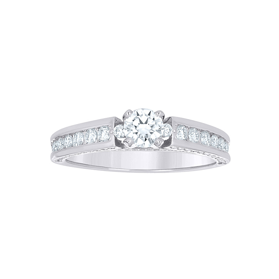 925 Sterling Silver Cz Ring S5-S10