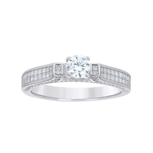 925 Sterling Silver Moissanite Ring