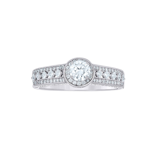 925 Sterling Silver Moissanite Ring