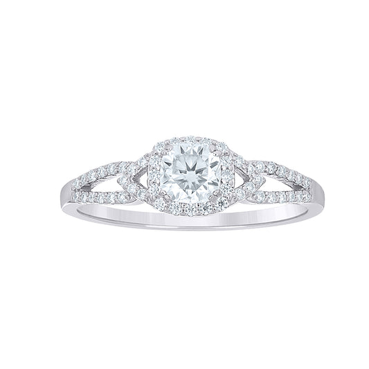925 Sterling Silver Moissanite Ring