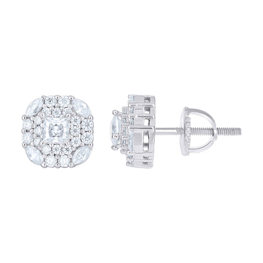 925 Sterling Silver Cz Earrings