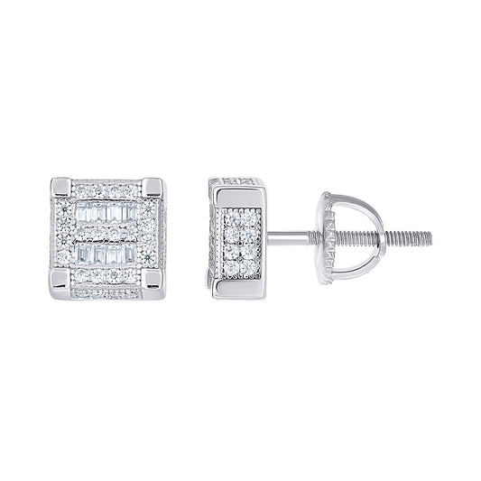 925 Sterling Silver Cz Earrings
