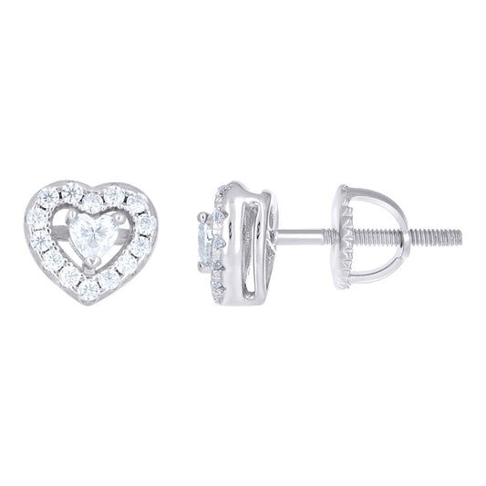 925 Sterling Silver Moissanite Stud Earrings