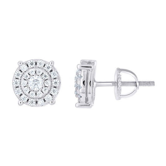 925 Sterling Silver Moissanite Stud Earrings