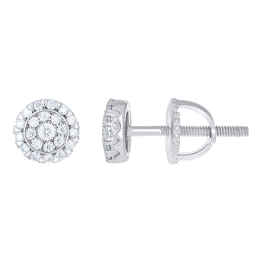 925 Sterling Silver Moissanite Stud Earrings