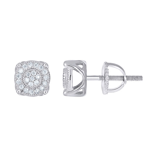 925 Sterling Silver Moissanite Stud Earrings