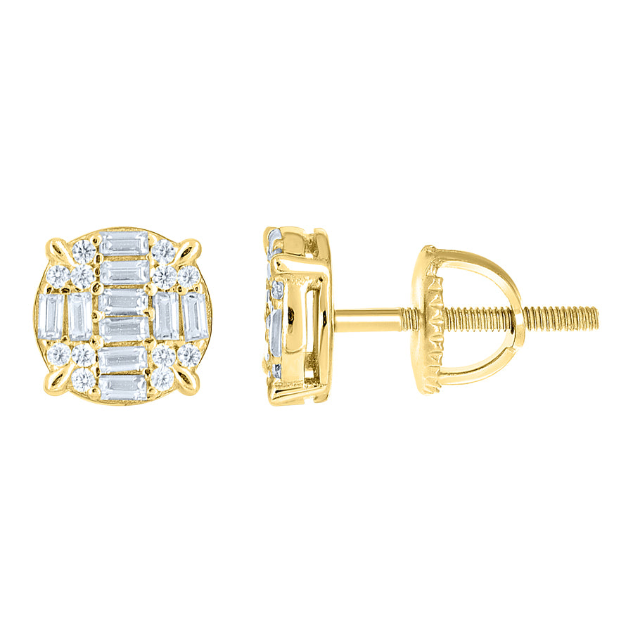 925 Sterling Silver Moissanite Stud Earrings