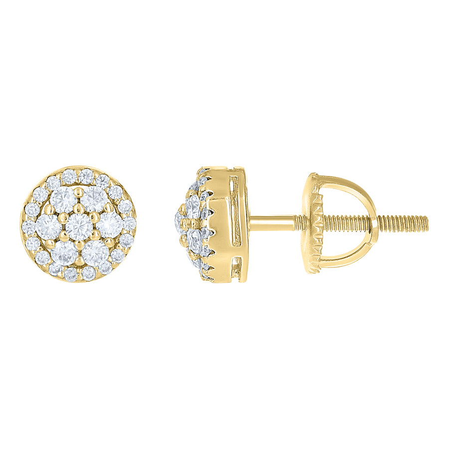 925 Sterling Silver Moissanite Stud Earrings
