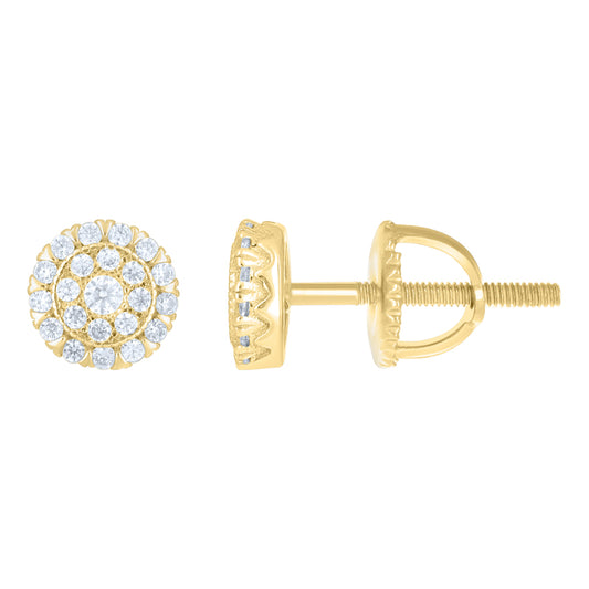 925 Sterling Silver Moissanite Stud Earrings