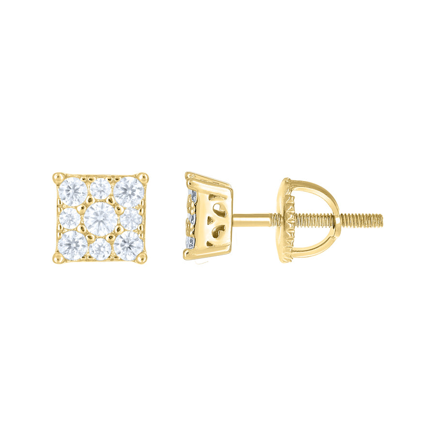 925 Sterling Silver Moissanite Stud Earrings