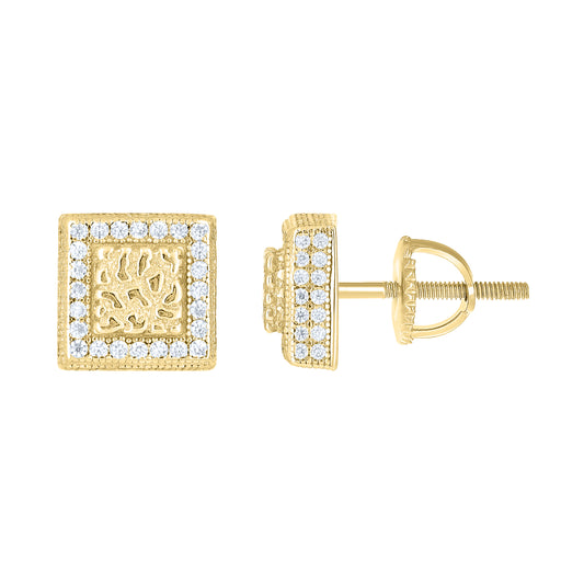 925 Sterling Silver Moissanite Stud Earrings
