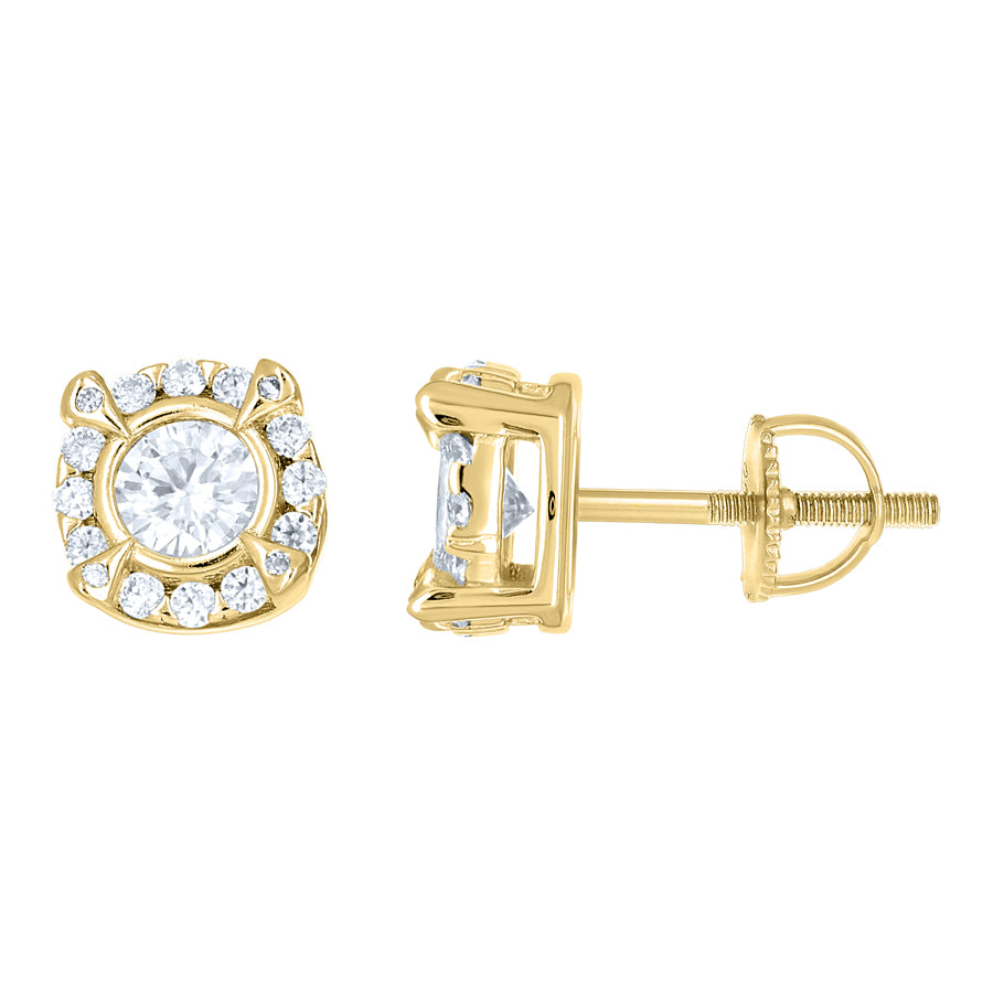 925 Sterling Silver Moissanite Stud Earrings