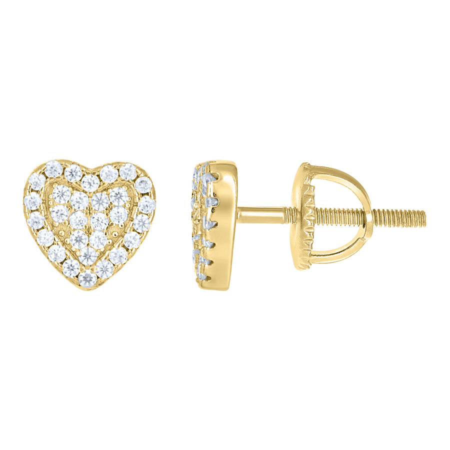 925 Sterling Silver Moissanite Stud Earrings