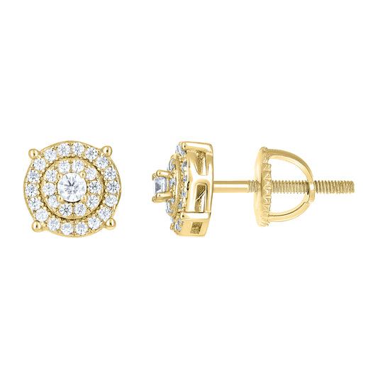 925 Sterling Silver Moissanite Stud Earrings