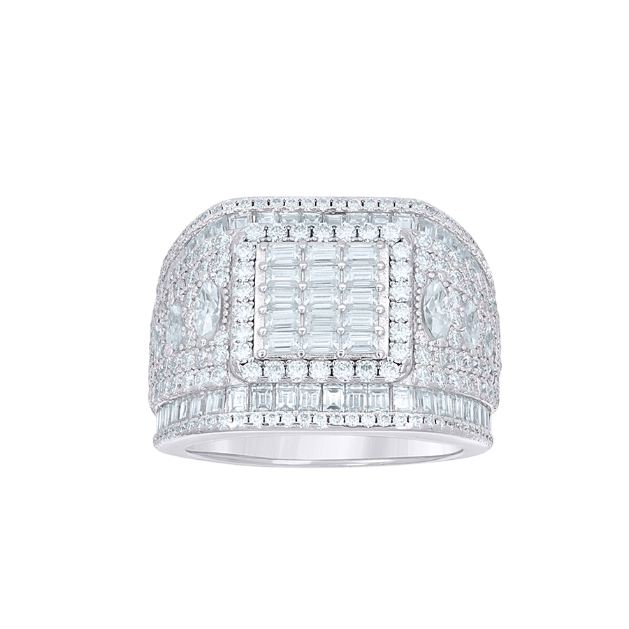 925 Sterling Silver Moissanite Ring