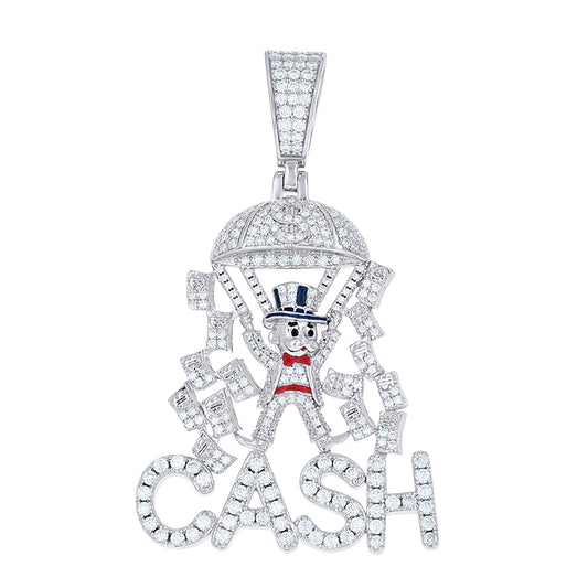 925 Sterling Silver Moissanite Pendant