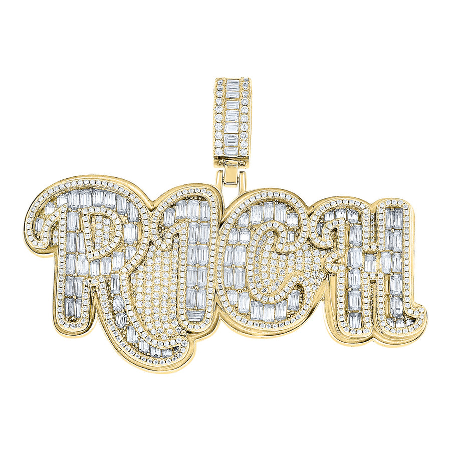 925 Sterling Silver Moissanite Pendant