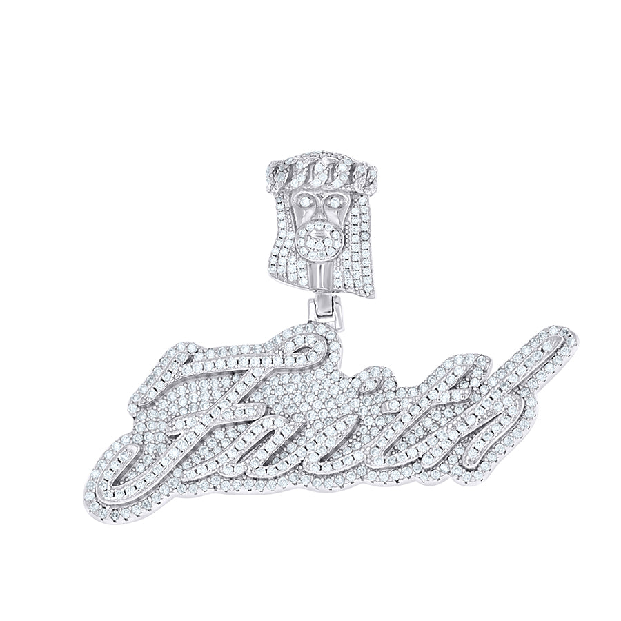 925 Sterling Silver Moissanite Pendant