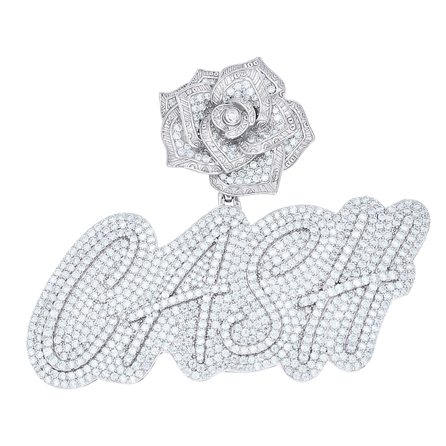 925 Sterling Silver Moissanite Pendant