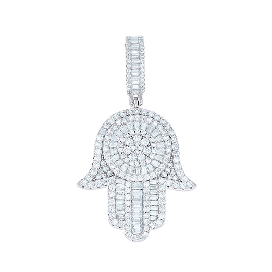 925 Sterling Silver Moissanite Pendant