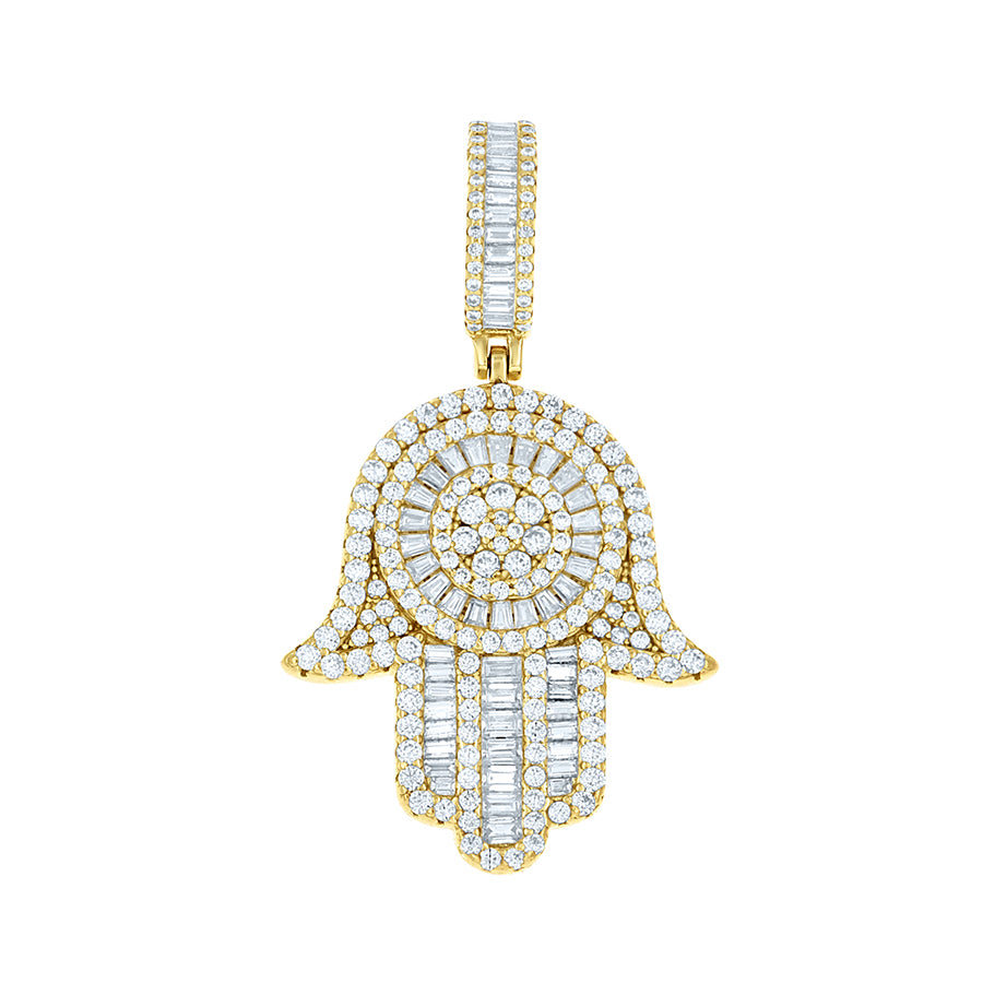 925 Sterling Silver Moissanite Pendant