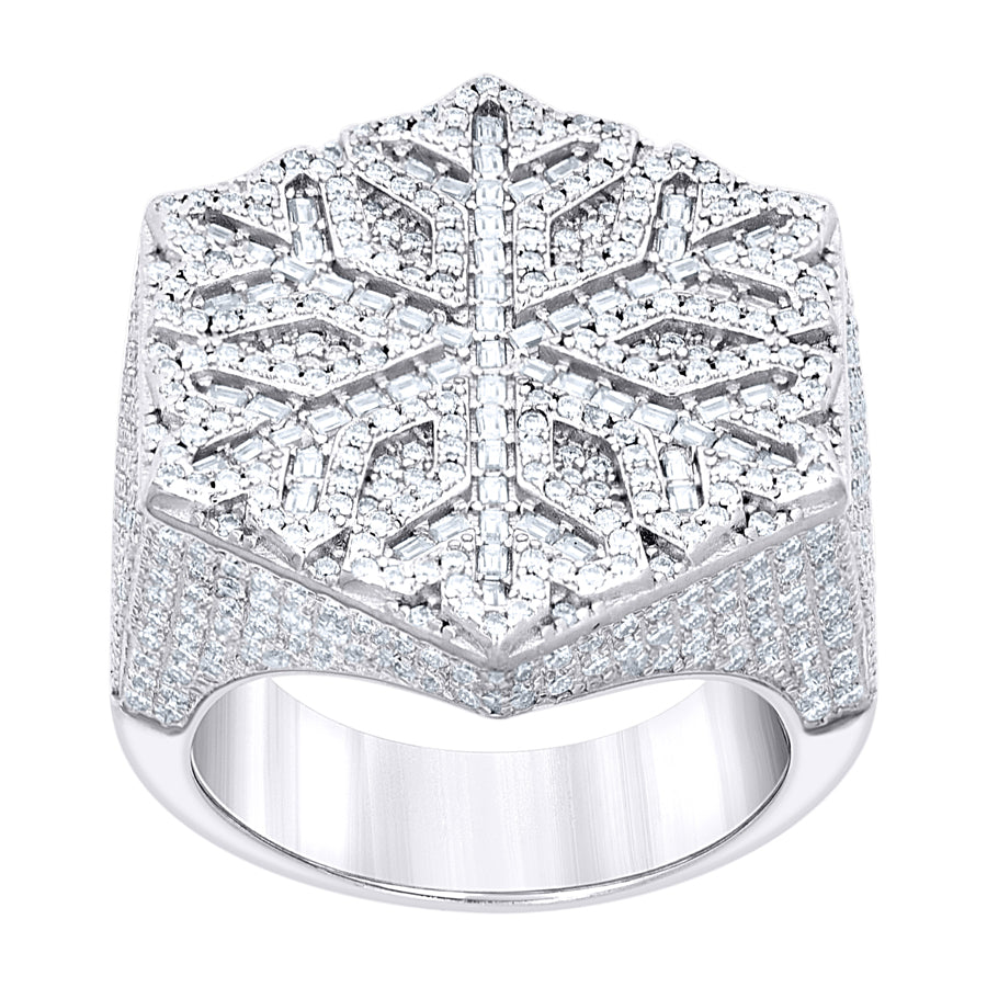 925 Sterling Silver Moissanite Ring