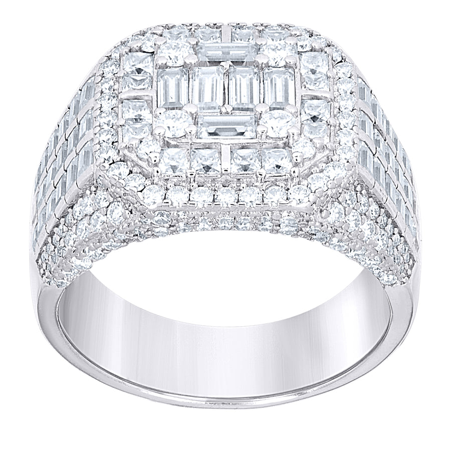 925 Sterling Silver Moissanite Ring
